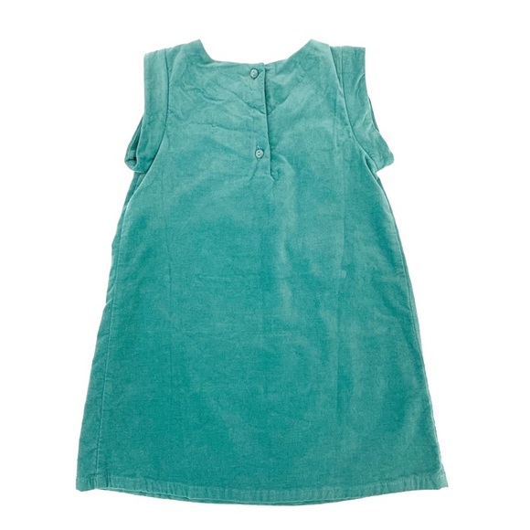 Gymboree Baby Sleeveless Teal Velvet Dress - Picture 2 of 7